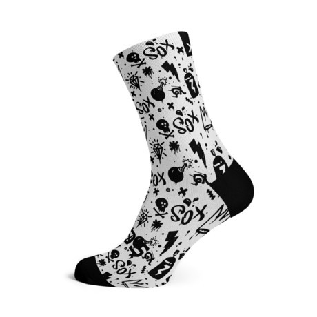 Kolesarstvo/SOX-Nogavice-DOODLE-WHITE-001-1