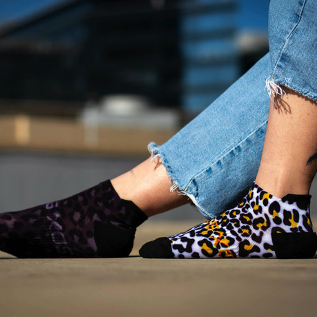 SOX Nogavice LEOPARD BLACK